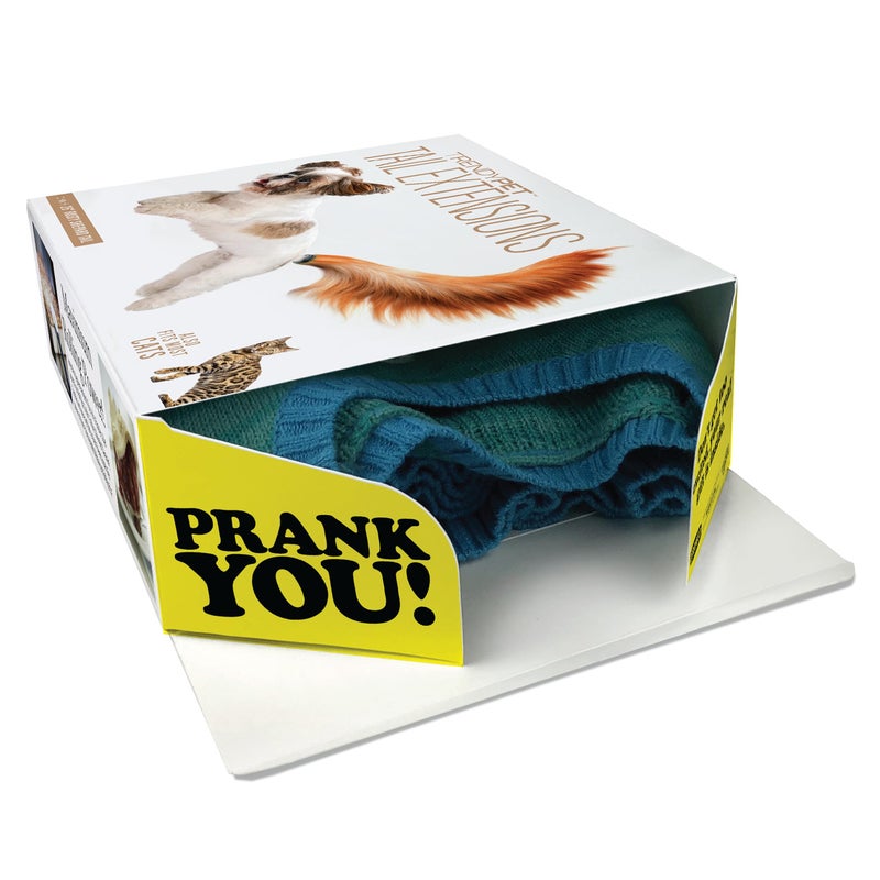 Prank Pack Prank Gift Box, Pet Tail Extensions, Wrap Your Real Present in a Funny Authentic Prank-O Gag Present Box, Novelty Gifting Box for Pranksters, Holiday Gift Wrap Box - Image 3