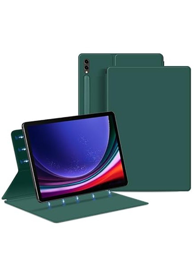 General Magnetic Case for Galaxy Tab S9 Plus 12.4" SM-X810/X816B/X818U, Slim Lightweight Protecitve Cover with Pen Holder for Galaxy Tab S9+ 
