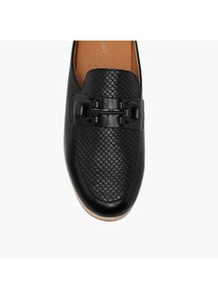 Le Confort Women's Textured Slip-On Mules with Metal Accent  - Image 4