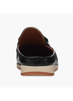 Le Confort Women's Textured Slip-On Mules with Metal Accent  - Image 5