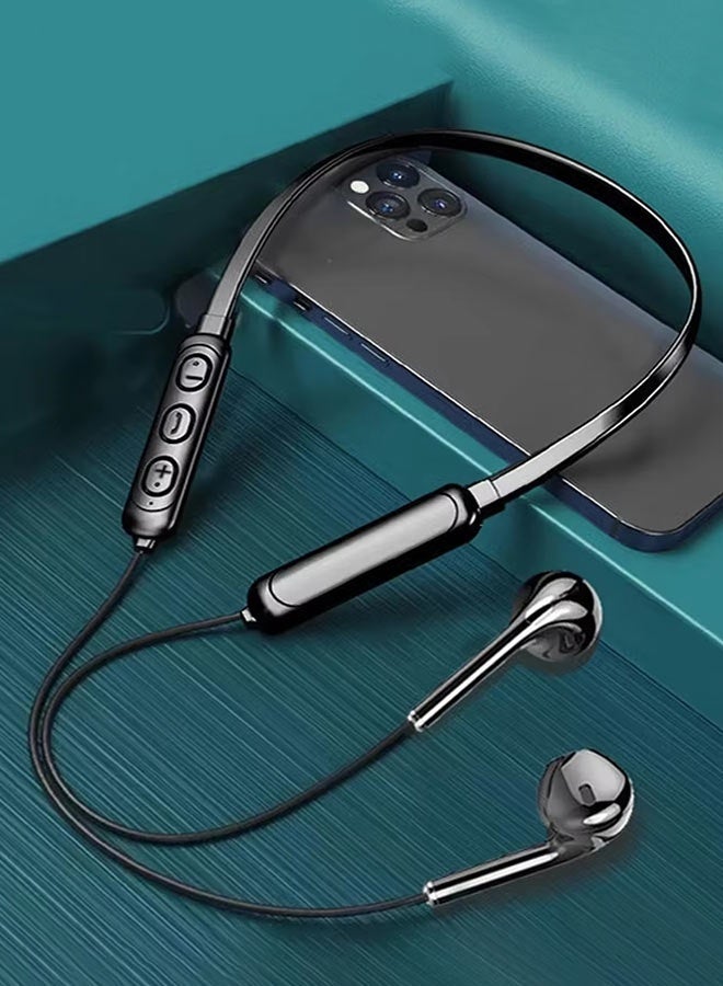 Wireless 9D Bluetooth Headset Neck Hanging Stereo Noise Reduction Universal 5.0 In Ear Sports Headset Microphone For Smart Phone - Image 1