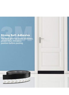 Y&D Silicone Seal Strip, Door Weather Stripping Strip Window Sealing Tape for Draft Stopper Adhesive Doors Windows Shower Glass Gaps Interior Exterior Size  6M*0.45MM  - Image 3