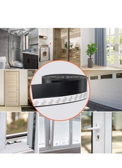 Y&D Silicone Seal Strip, Door Weather Stripping Strip Window Sealing Tape for Draft Stopper Adhesive Doors Windows Shower Glass Gaps Interior Exterior Size  6M*0.45MM  - Image 2