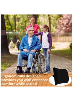 Generic Premium Comfort Seat Cushion – Non-Slip Orthopedic Memory Foam Coccyx Cushion for Tailbone Pain – Cushion for Office Chair Car Seat – Back Pain & Sciatica Relief (Back cushion)  - Image 4