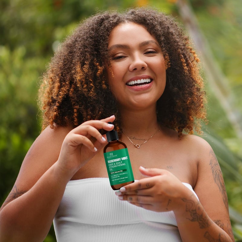 Botanic Hearth Rosemary Mint Oil & Scalp Strengthening Oil 60 ml Natural Hair Growth & Scalp Treatment Nourishing & Strengthening Essential Oils for Thicker, Healing Hair - Image 5