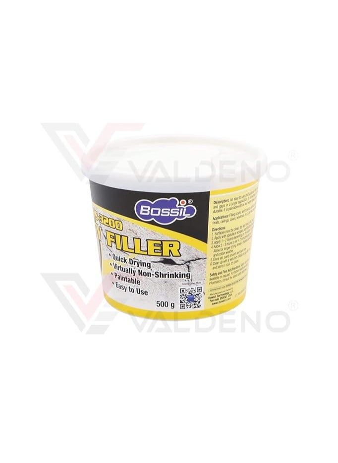 Bossil All Purpose Putty Filler Spackling for Drywall Quick Drying Designed for Interior and Exterior Home Use  - Image 2