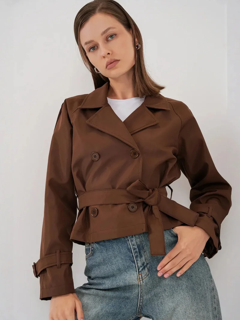 بيغ دارت BDART Short Belted Trench Coat