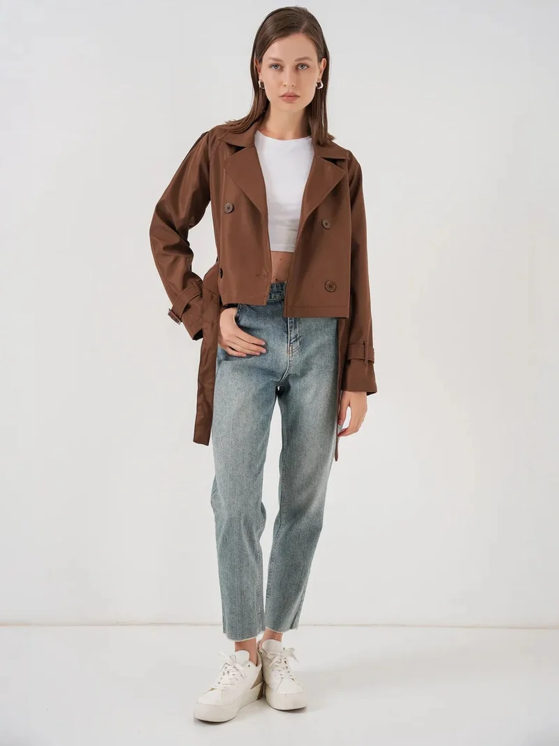 بيغ دارت BDART Short Belted Trench Coat