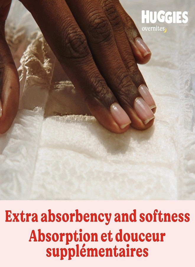 HUGGIES Nighttime Baby Diapers Overnites, White, Size 3 , 24 Count - Image 5