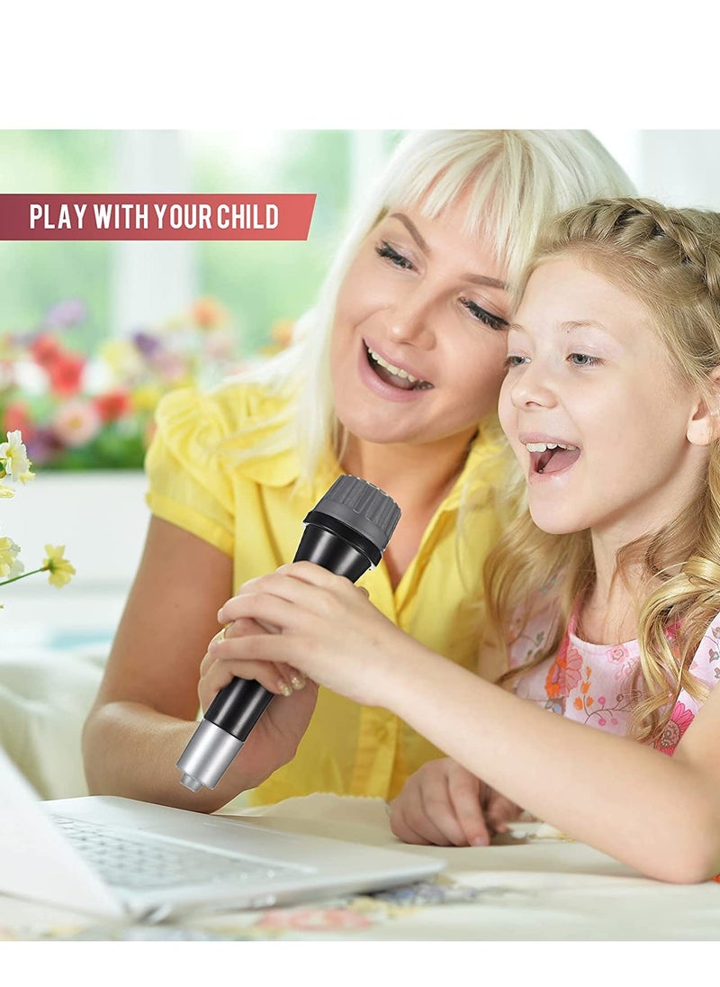 Excefore - 6 Pack Plastic Microphones Bulk Toy Microphone Set Birthday Party Favors 5.7 Inch Pretend Play Plastic Mics for Karaoke Fun Goody Bag Fillers for Boys Girls - Image 1