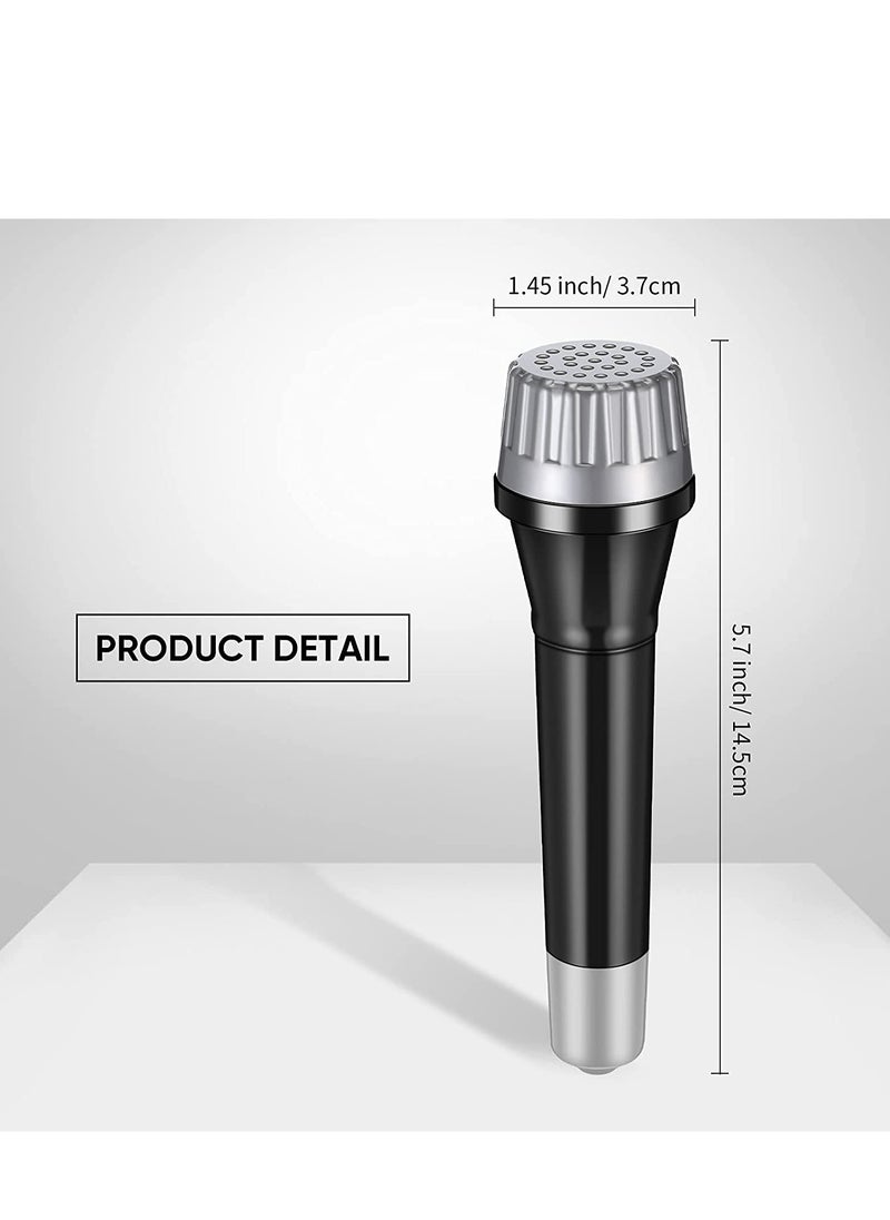 Excefore - 6 Pack Plastic Microphones Bulk Toy Microphone Set Birthday Party Favors 5.7 Inch Pretend Play Plastic Mics for Karaoke Fun Goody Bag Fillers for Boys Girls - Image 1