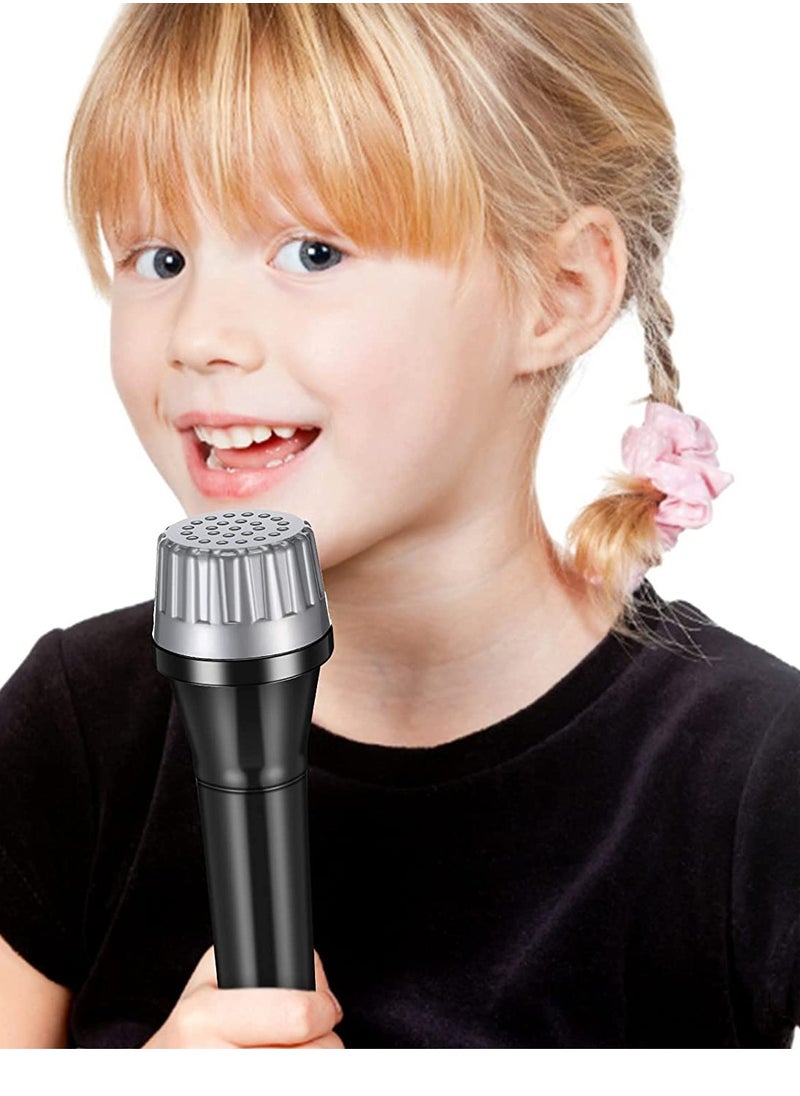 Excefore - 6 Pack Plastic Microphones Bulk Toy Microphone Set Birthday Party Favors 5.7 Inch Pretend Play Plastic Mics for Karaoke Fun Goody Bag Fillers for Boys Girls - Image 1