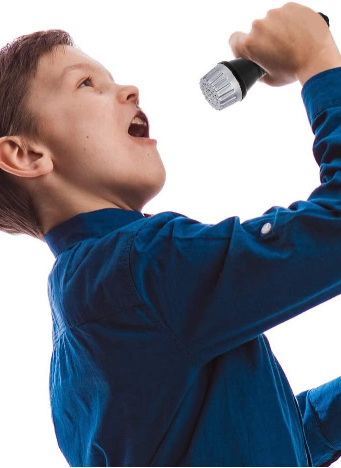 Excefore - 6 Pack Plastic Microphones Bulk Toy Microphone Set Birthday Party Favors 5.7 Inch Pretend Play Plastic Mics for Karaoke Fun Goody Bag Fillers for Boys Girls - Image 1