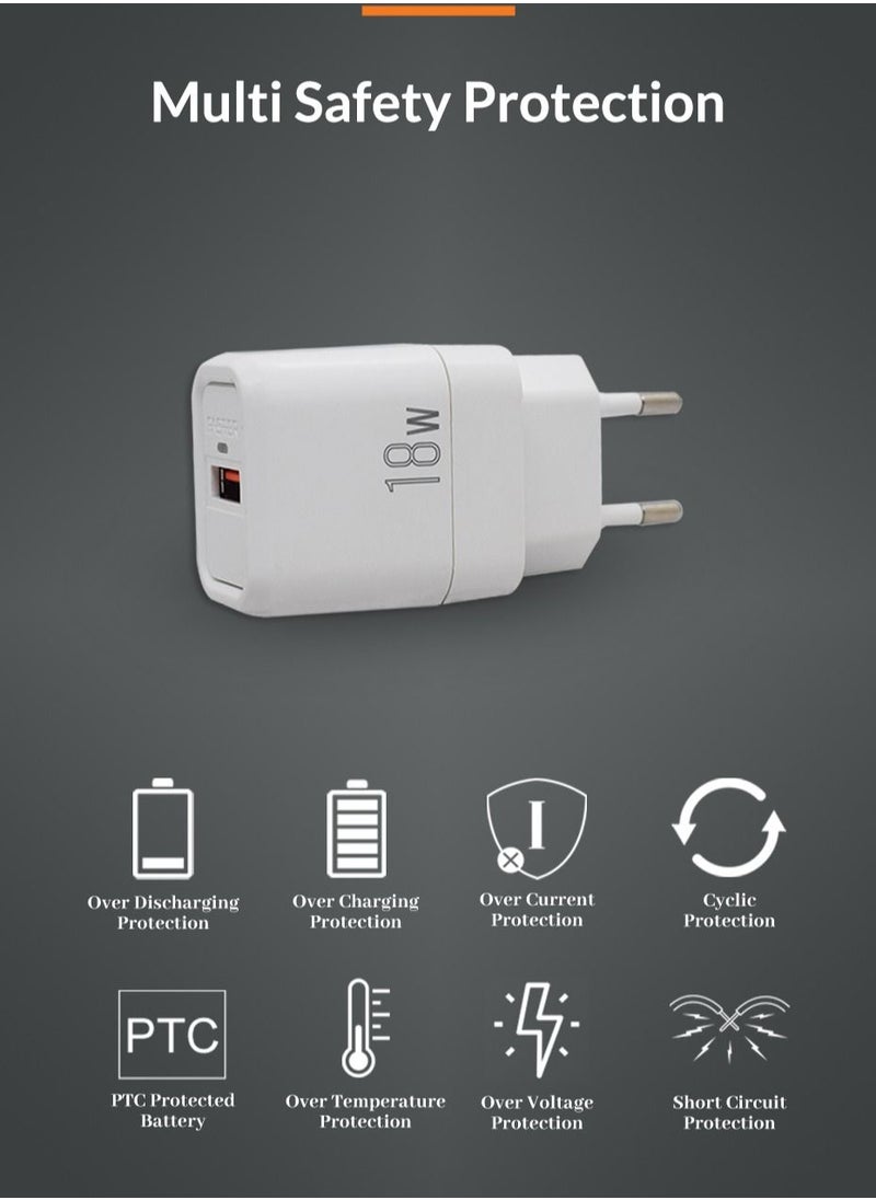 Faster - FASTER FC-58 Fast Charging Wall Adapter 18W QC 3.0A - Image 1