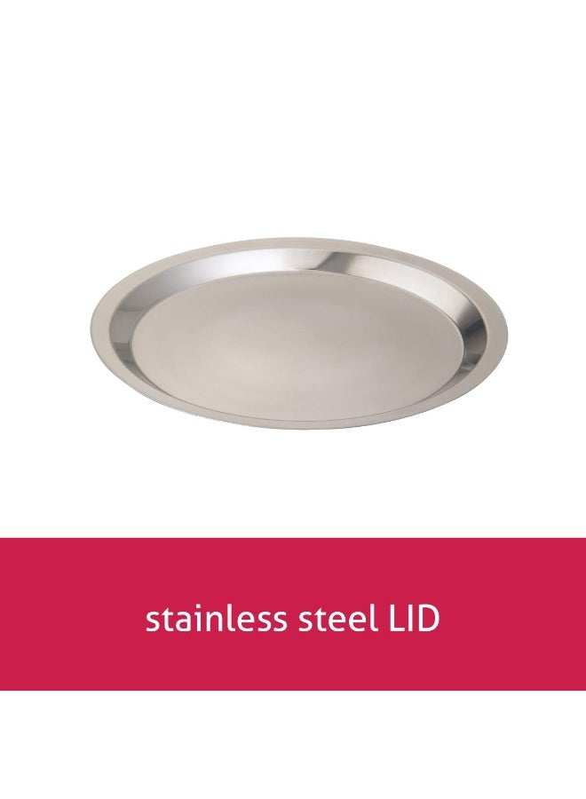 Alda Primero Tri-Ply Stainless Steel Patila 18cm 2.4 LTR with Lid - Image 2
