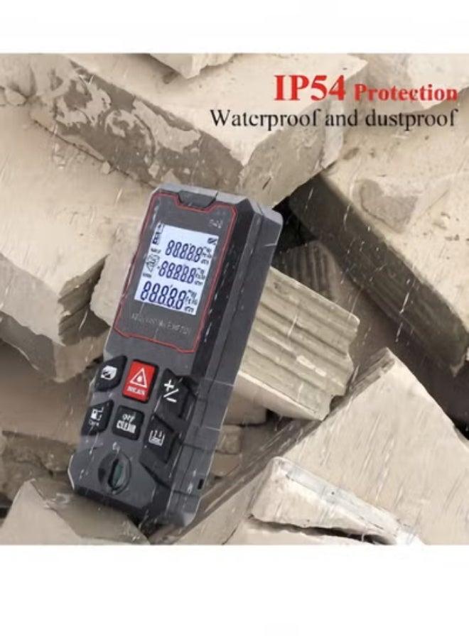 40M Laser Measure,Ft/in/M Unit Switch, LCD Digital  Mini Range Finder with Bubble Level Mini Range Finder, Laser Measurement Tool,Finder Distance/Area/Volume/Pythagorean Measuring - Image 4