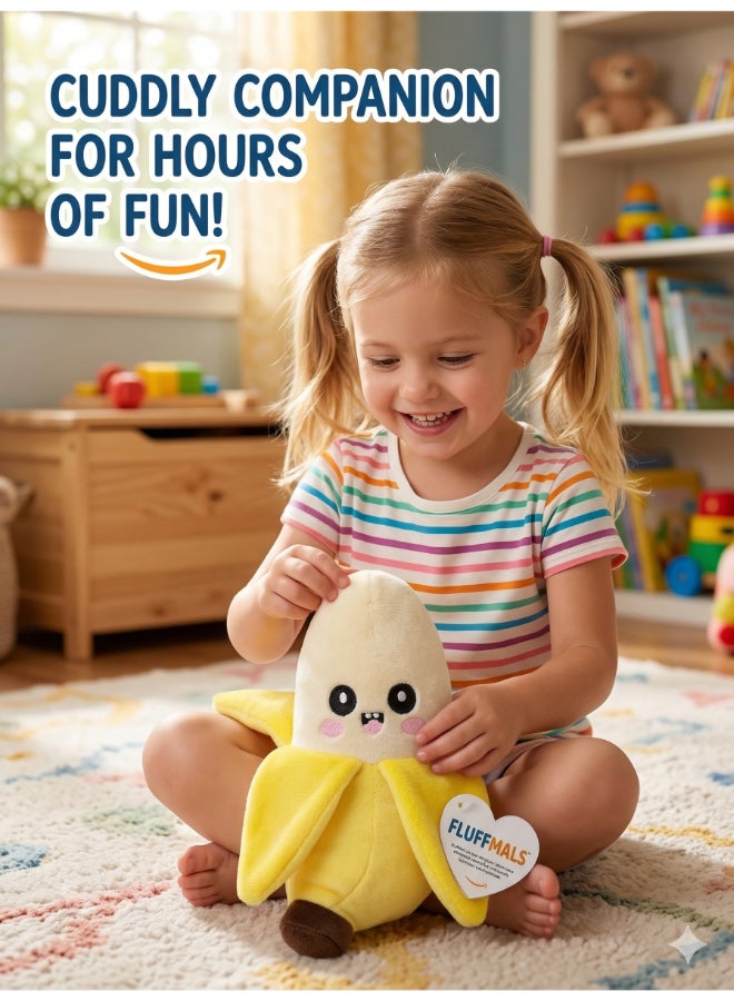 Fluffmals لعبة حيوانات محشوة فلوفمالز - موز جائع 15 سم - Image 3