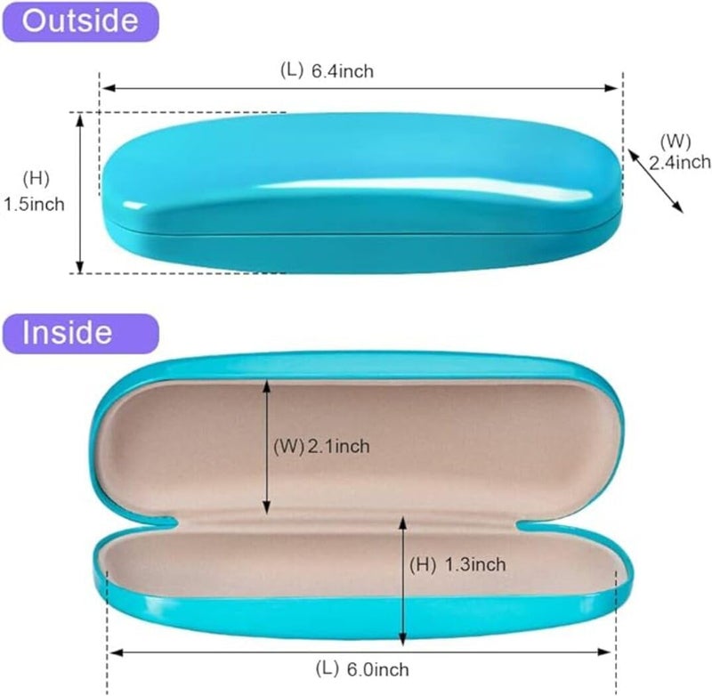 ZONLY Eyeglasses Case,(4 Piece) Unisex Hard Shell Eyeglasses Cases Protective Case For Glasse - Image 3