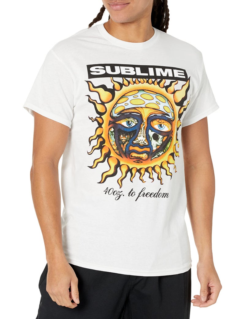 Sublime Mens Sublime 40 Oz To Freedom Mens TShirt White Large - Image 2