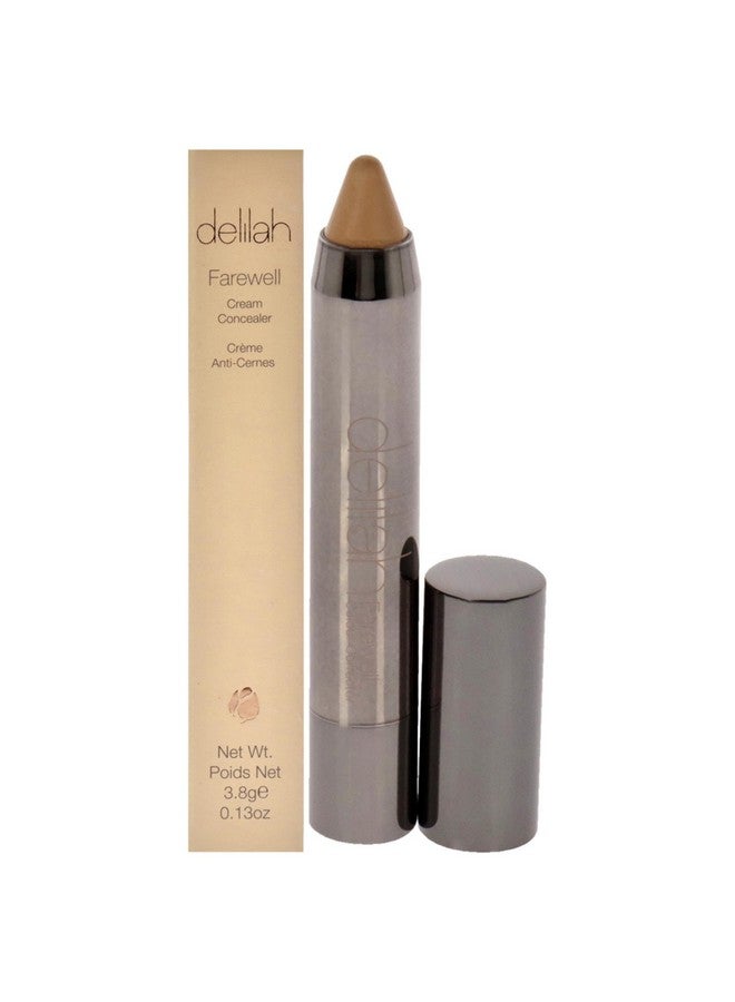 delilah  Farewell Cream Concealer Honey Full Coverage Hyaluronic Filling Moisturizing Creamy Smoother Softer Color Correcting Face Makeup Cruelty Free 0.13 Oz - Image 1