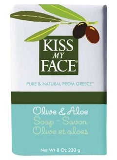 Kiss My face Moisturizing Bar Soap For All Skin Types Olive & Aloe 8 Oz  - Image 1