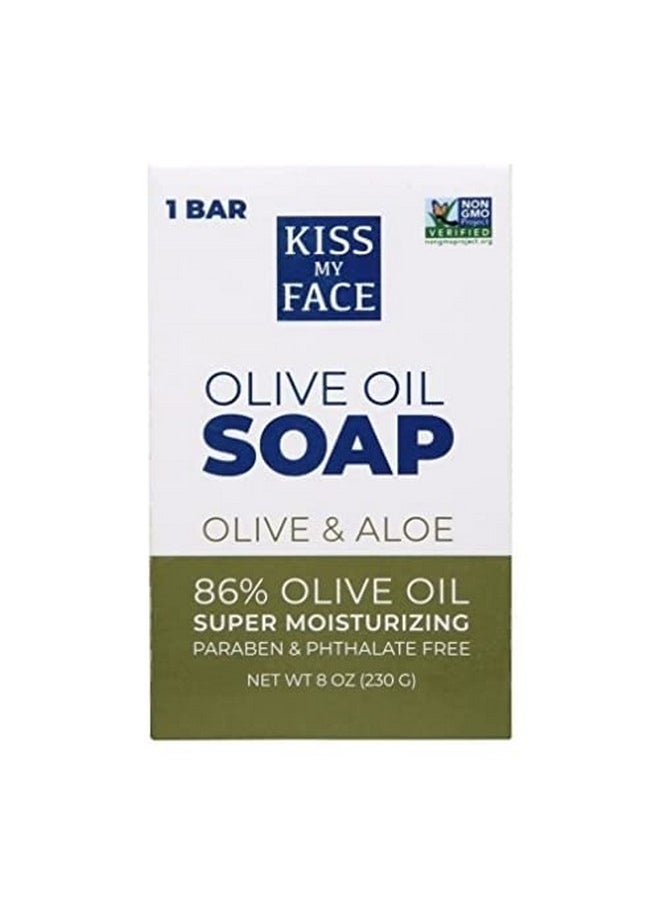 Kiss My face - Moisturizing Bar Soap For All Skin Types Olive & Aloe 8 Oz - Image 1
