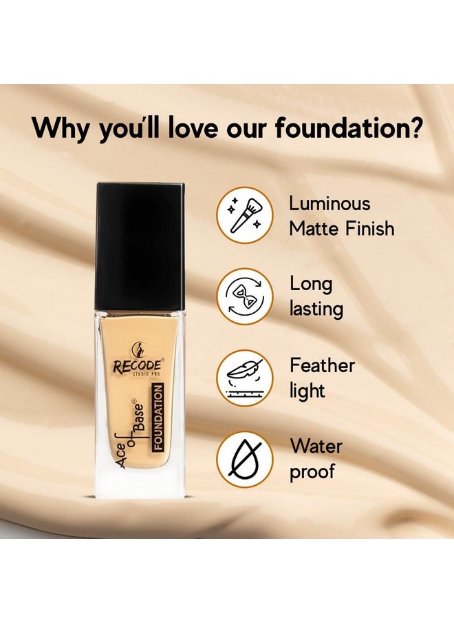 Recode Recode Ace of Base Foundation 30ml | Shade 02 - Indraprastha | Luminious Matte Finish | Lightweight | Long-Lasting | Waterproof | High Coverage  - Image 3