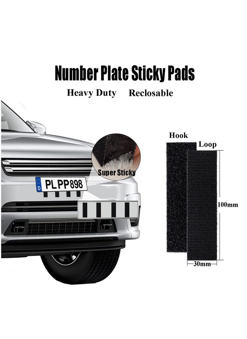 RATSAW - 16 Pairs Double Sided Sticky Hook And Loop Tape Heavy Duty Mounting Tape Pads Extra Strong Self Adhesive Pads - Image 1