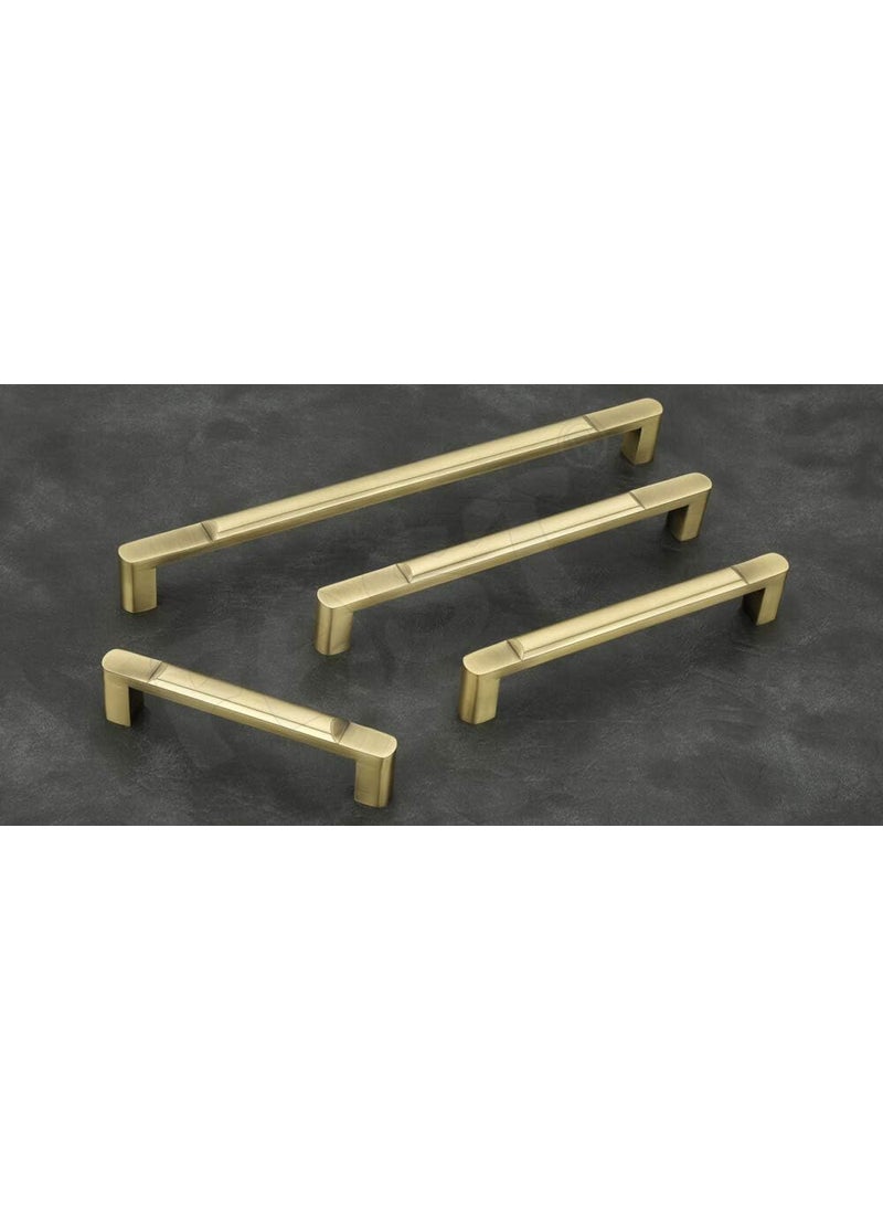 FAST FAST CP35 Brass Antique Stainless Steel Furniture Cabinet Pull Door Handle for Wardrobe Cupboard Dresser Doors and Drawer 2pcs 96mm 4inch  - Image 1