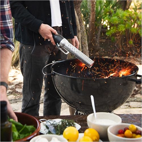 Looftlighter لوفتلايتر كلاسيك - مشعل فحم كهربائي ومشعل نار، تقنية الهواء المسخن، 1300°F في 60 ثانية، للشواء، المدخنين والمدافئ - Image 3