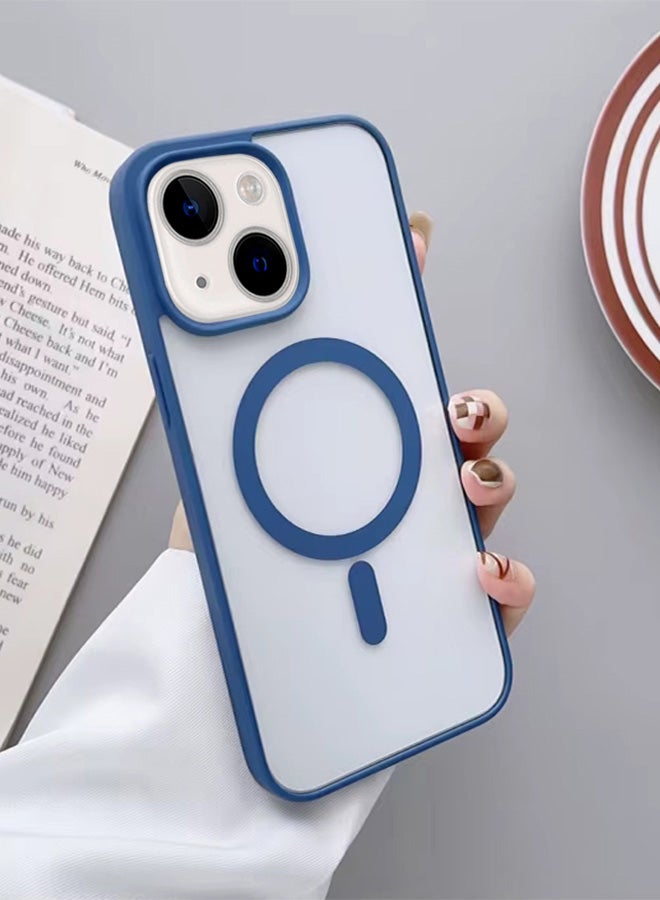 Magsafe Case for iPhone 15 Plus Magsafe Clear Cover Magnetic Wireless Charging Support, Shockproof Protection, Scratch-Resistant for iPhone 15 Plus - Navy Blue  - Image 1