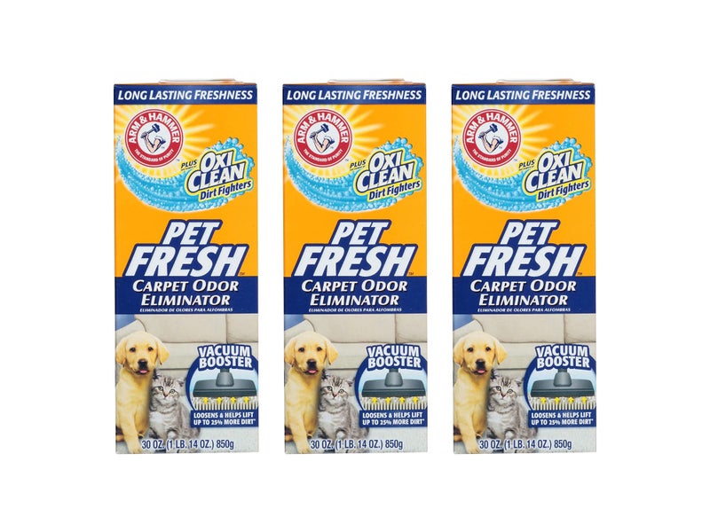 Arm & Hammer Carpet Pet Fresh Odor Eliminator 30 Oz, Pack of 3 - Image 1