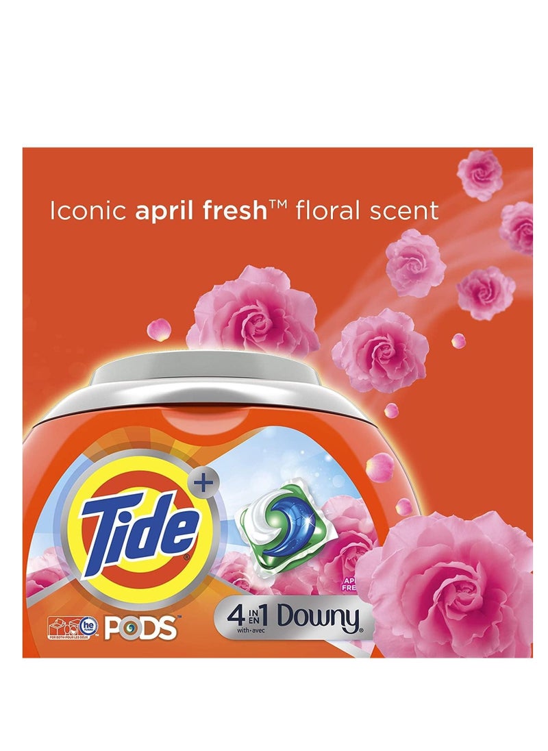 Tide - Tide with 4 in 1 Downy HE Laundry Detergent Pods, 104-count, 2.84 kg - Image 1