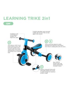 GLOBBER Globber Learning 2-in-1 Trike in Sky Blue  - Image 5