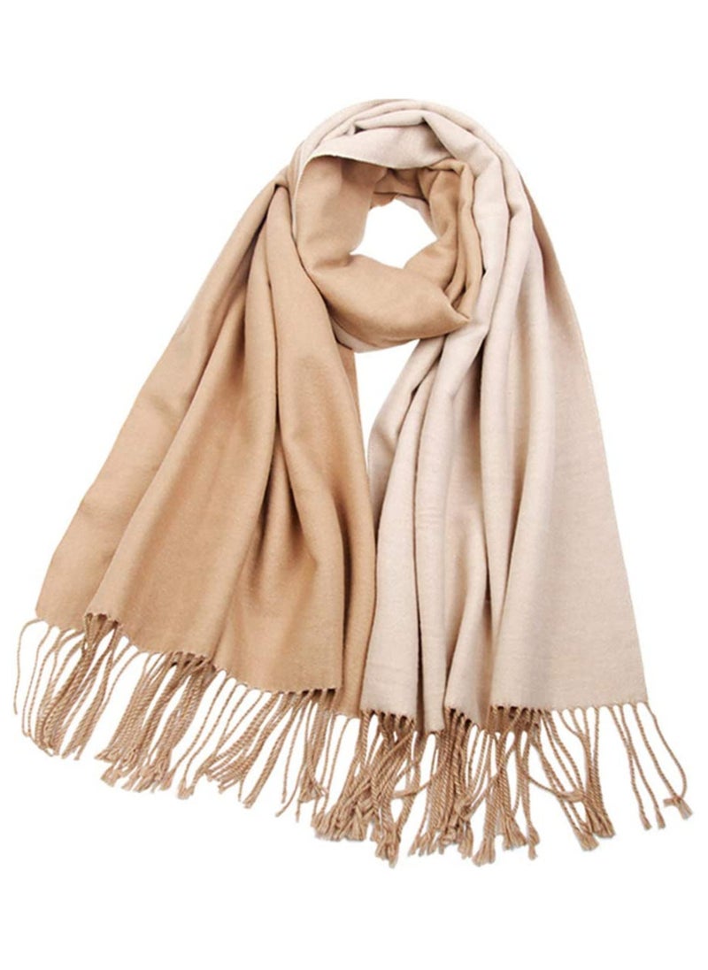 Sky cashmere Wool Scarf Pashmina Shawl Wrap For Women Long Large Warm Thick Reversible Scarves  - Image 5