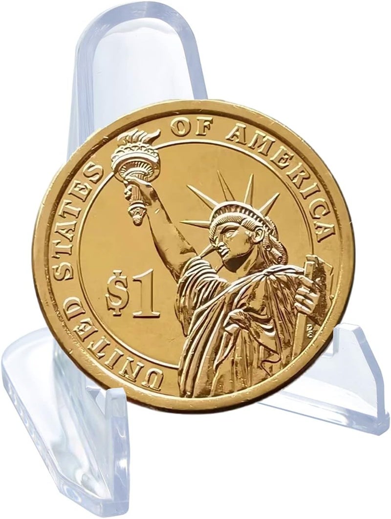 TERDEWE 25 Packs(1.4 Inch) Acrylic Easel Stands Display Stands/Plate Stands Coin Display Easel Holder for Air-Tite Coins Pocket Watches Capsules Challenge Medals Casino Chips , Photo Display,Baseball Sports - Image 2