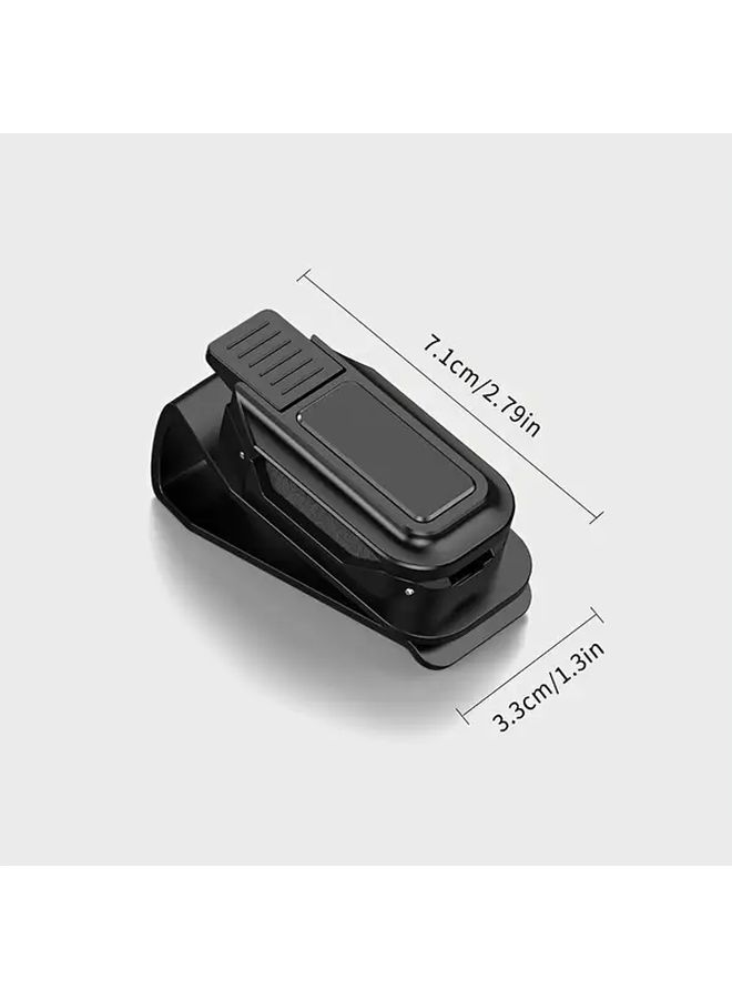 Black Car Glasses Clip For Sun Visor One Click Installation Durable Plastic Built In Sponge Padding Eyeglasses Storage - Image 4