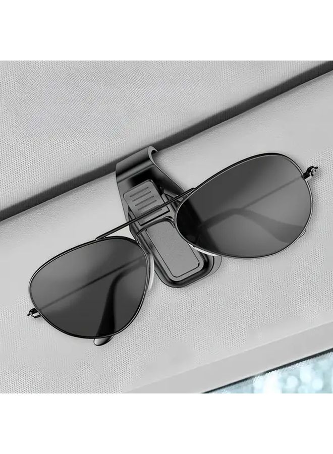 Black Car Glasses Clip For Sun Visor One Click Installation Durable Plastic Built In Sponge Padding Eyeglasses Storage - Image 5