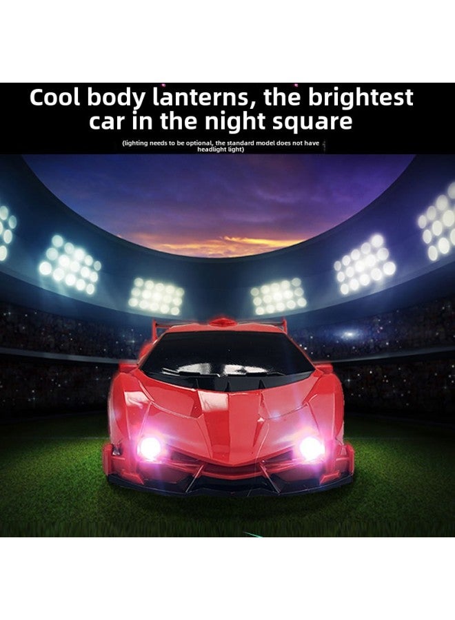 Four-way Children's Remote Control Car Wireless Remote Control Car Electric Toy Car Boy Simulation Racing Car 1:20 With Lights-Color:Four-way-red Rambo (with Front LED Lights) - Image 3