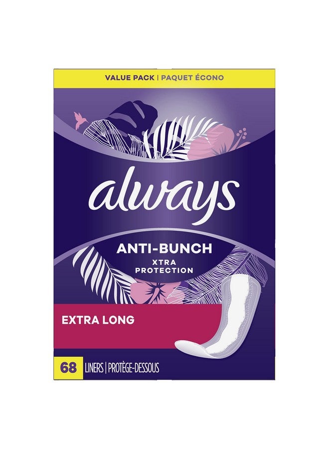 أولويز فوط Always Xtra Protection Extra Long Daily Liners 34 Count (عبوة من قطعتين) - Image 1