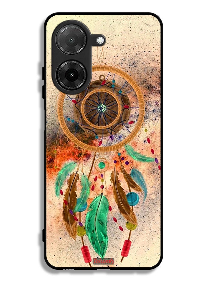 Tolwak Xiaomi Redmi A5 4G Protective Case Cover Mandala Hanging Feathers - Image 1