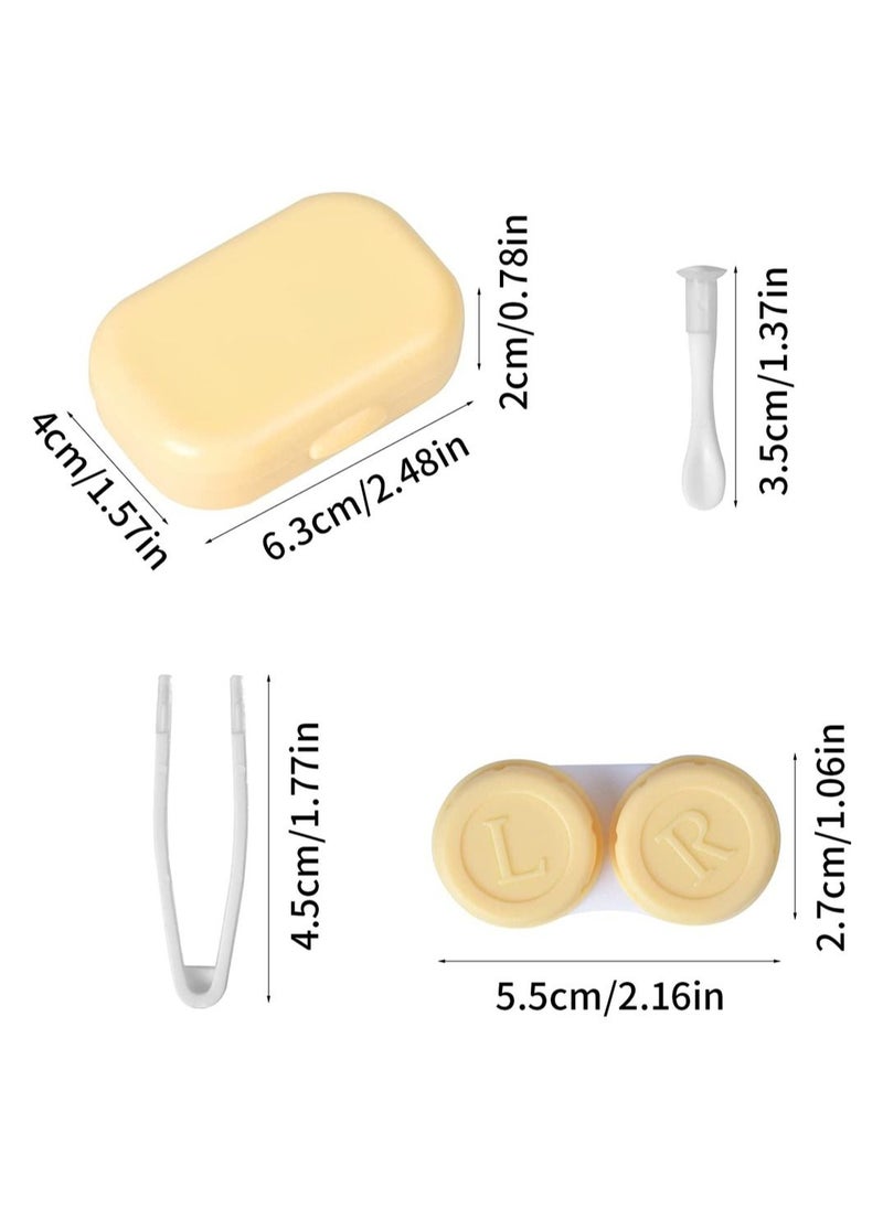 SYOSI - 6 Pack Contact Lens Case with Mirror Contact Lens Container with L and R Caps - Image 1