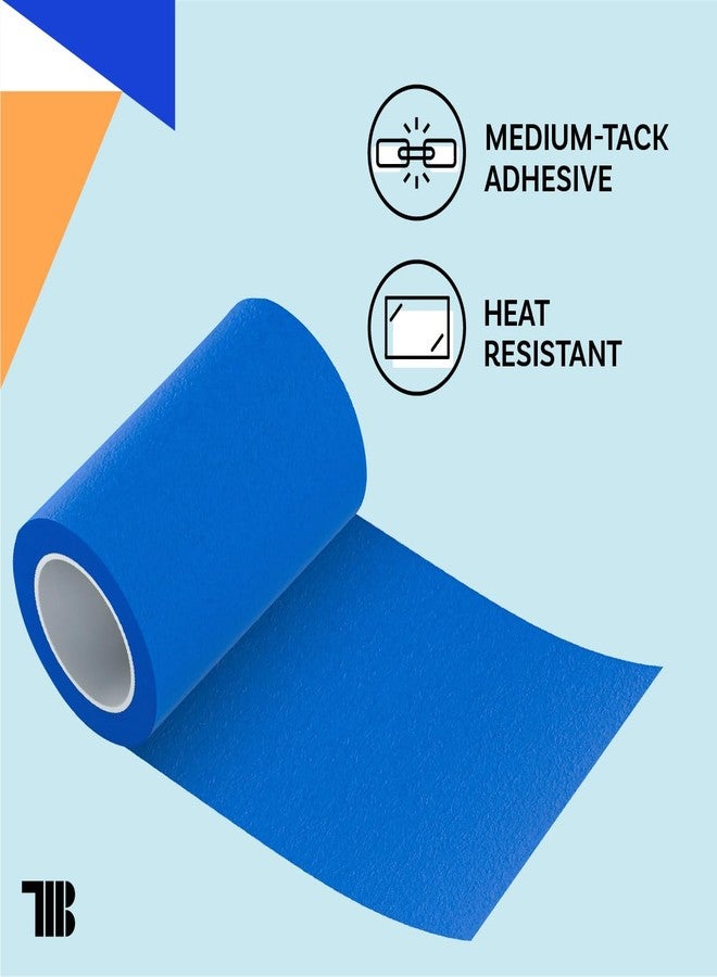 TapeManBlue Wide Painters Tape 6 inch x 60 yds, Made in USA, Extra Wide Masking Tape for Laser Cutting, 3D Printing, and Painting, Removes Cleanly with No Residue - Image 4