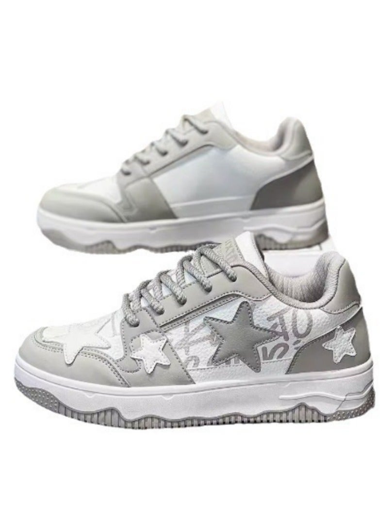 KUYING New Breathable Low Top Star Thick Sole Shoes with Thick Rope Laces and Sports Shoes  - Image 1