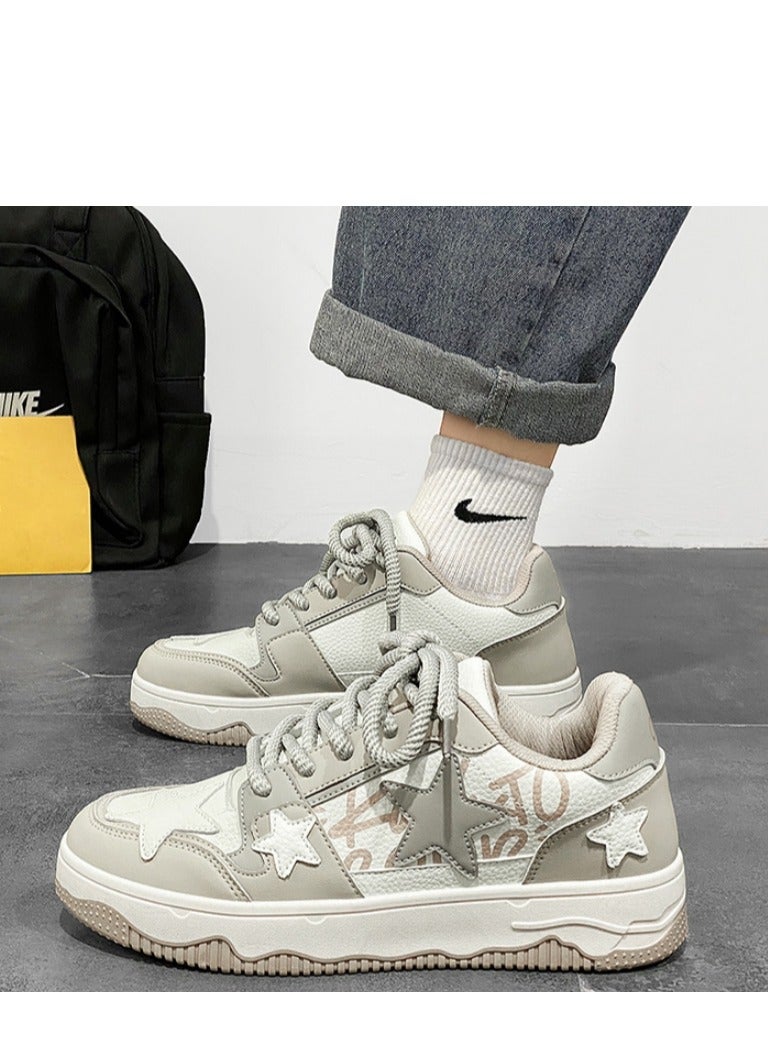 KUYING New Breathable Low Top Star Thick Sole Shoes with Thick Rope Laces and Sports Shoes  - Image 4