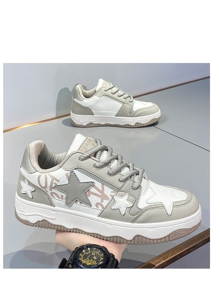KUYING New Breathable Low Top Star Thick Sole Shoes with Thick Rope Laces and Sports Shoes  - Image 3