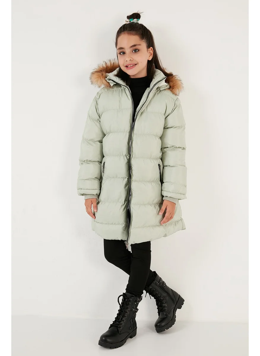 Lela Plush Lined Removable Hooded Water Resistant Coat Girls' Coat 5761910