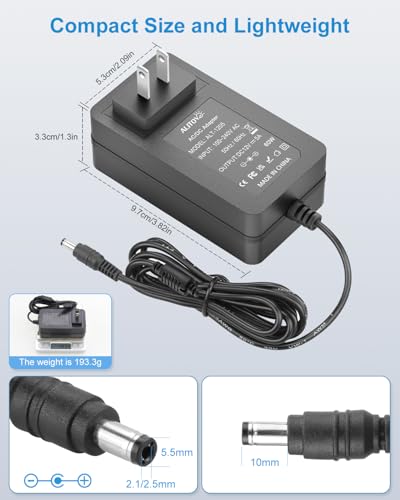 ALITOVE 12V DC Power Supply 5A AC Adapter 100-240V to 12 Volt Transformer 5 Amp 4A 3A 6.2FT 12V Power Supply Cord 5.5 x 2.5mm with Wiring Terminal for LED Light CCTV Security Camera PC Monitor Router - Image 3