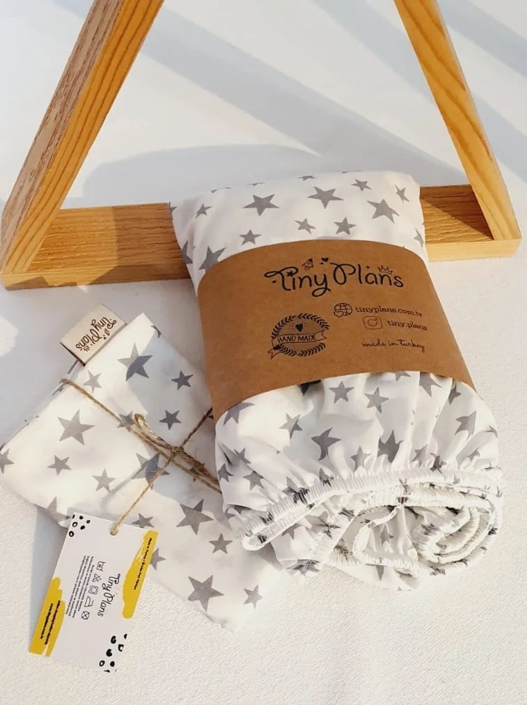 Tiny Plans Elastic Baby & Kids Bedsheet 100% Cotton