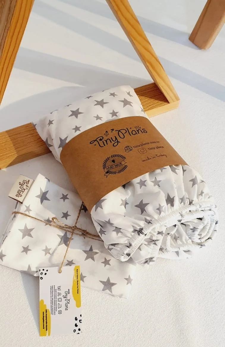 Tiny Plans Elastic Baby & Kids Bedsheet 100% Cotton